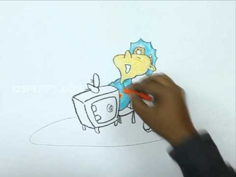 480x360 how to draw a sleeping security guard - Security Drawing