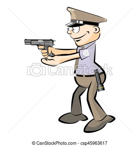 450x470 security guard armed isolated safety conceptual illustration - Security Guard Drawing