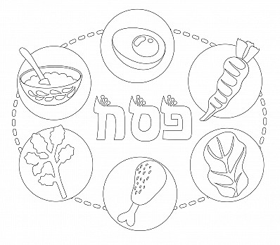 Seder Plate Drawing at PaintingValley.com | Explore collection of Seder ...