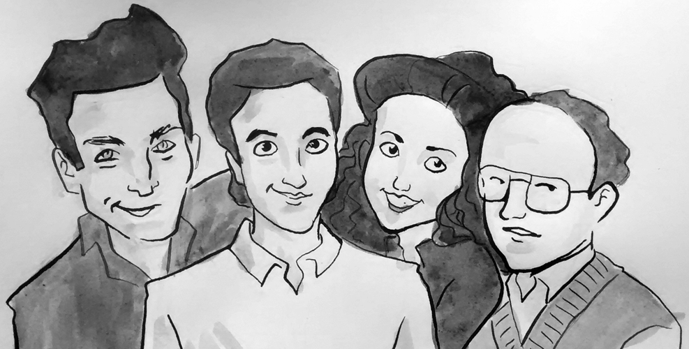 987x500 Key Episodes Seinfeld - Seinfeld Drawing