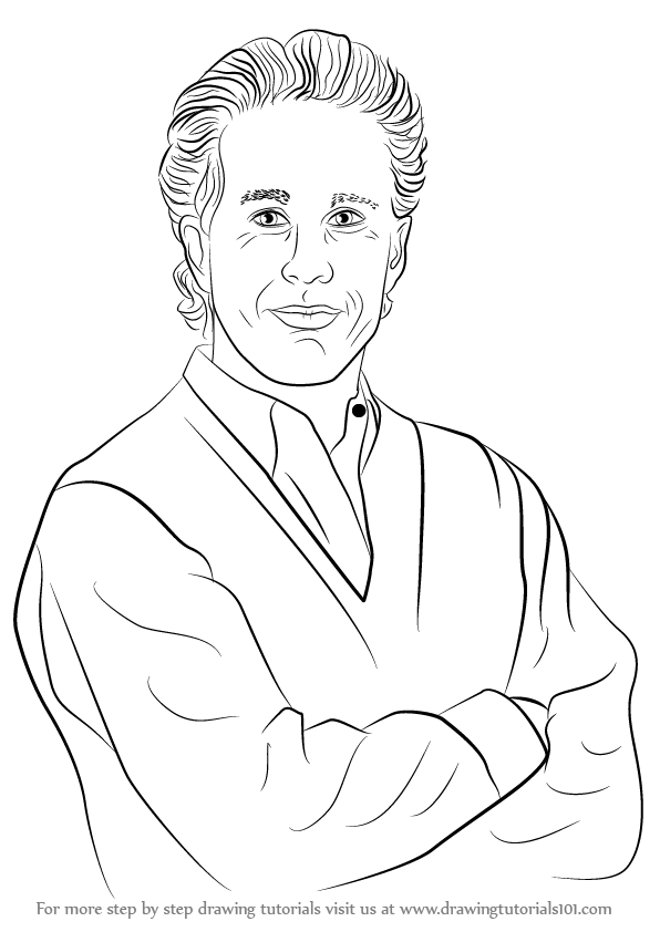 596x842 learn how to draw jerry seinfeld - Seinfeld Drawing