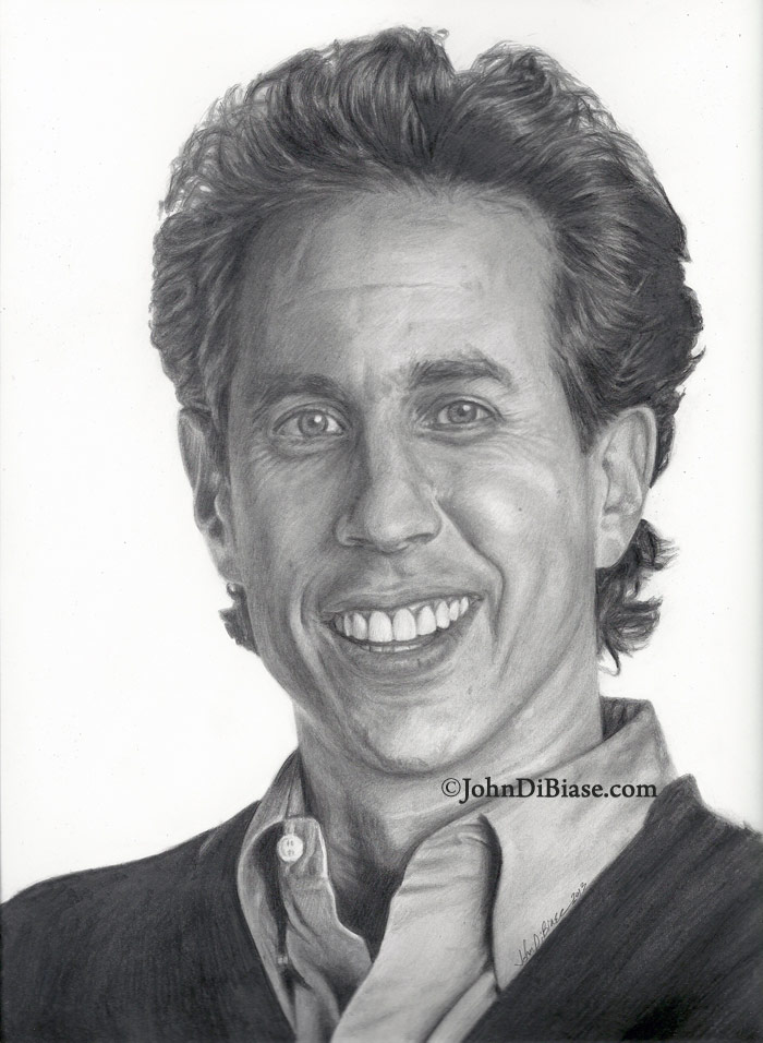 700x956 pencil drawing of jerry seinfeld - Seinfeld Drawing