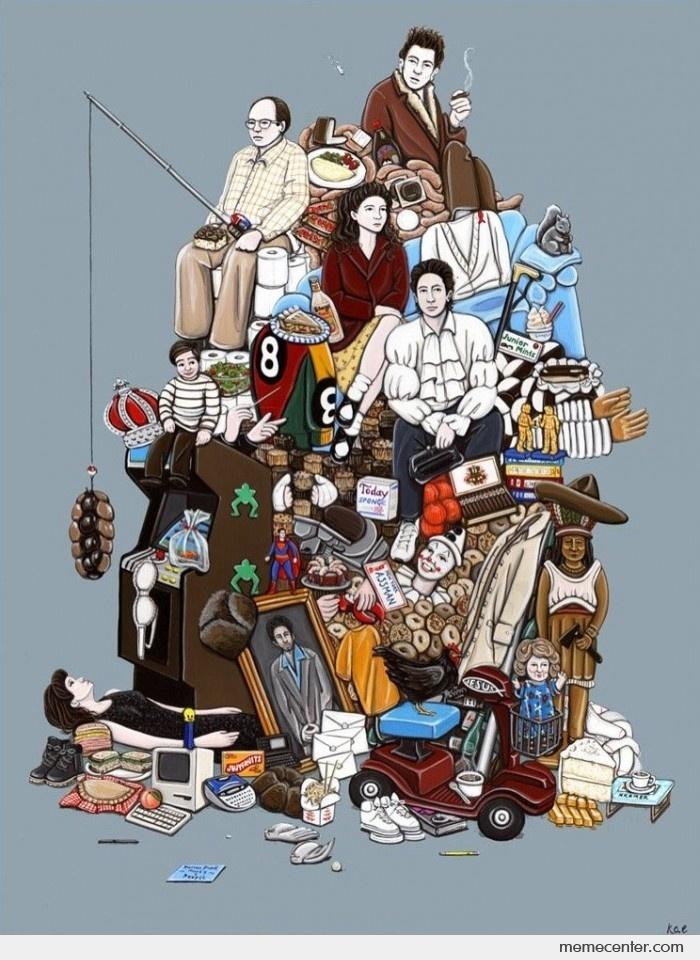 700x960 Seinfeld Summed Up In One Picture - Seinfeld Drawing