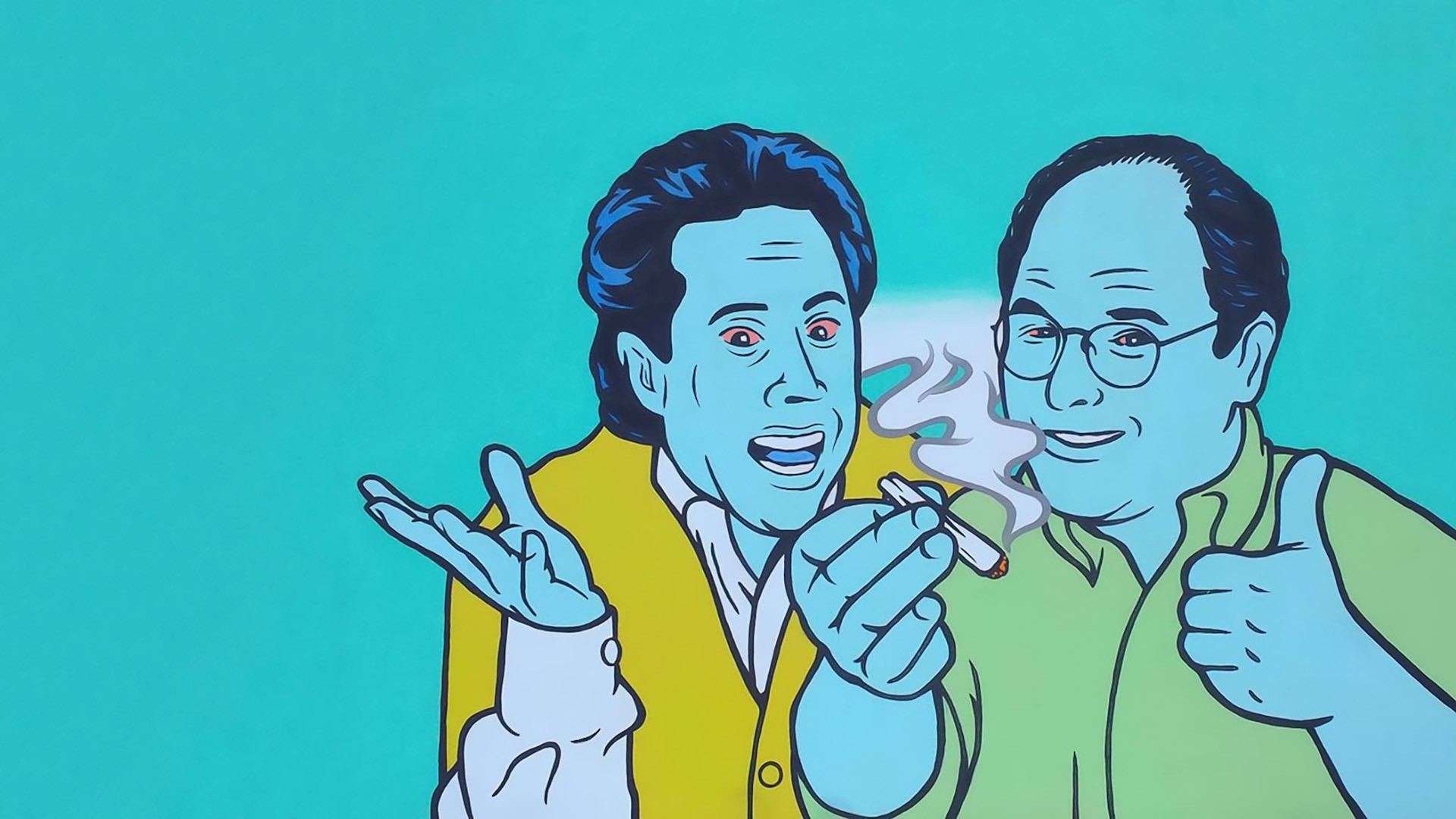 1920x1080 Wallpaper Drawing, Illustration, Cartoon, Seinfeld, Art, Sketch - Seinfeld Drawing