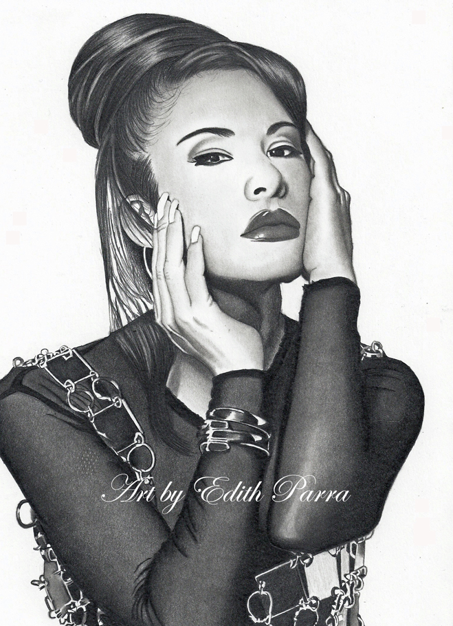 659x910 selena quintanilla perez edith parra exceptional portrait artist - Selena Drawing