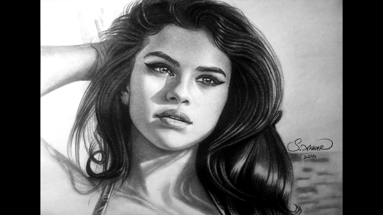 1280x720 Speed Drawing Selena Gomez - Selena Drawing