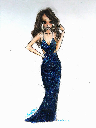 Selena Gomez Cartoon Drawing at PaintingValley.com | Explore collection ...