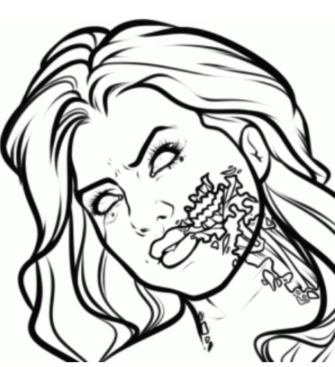 479x525 how to draw cartoon zombie of selena gomez - Selena Gomez Cartoon Drawing