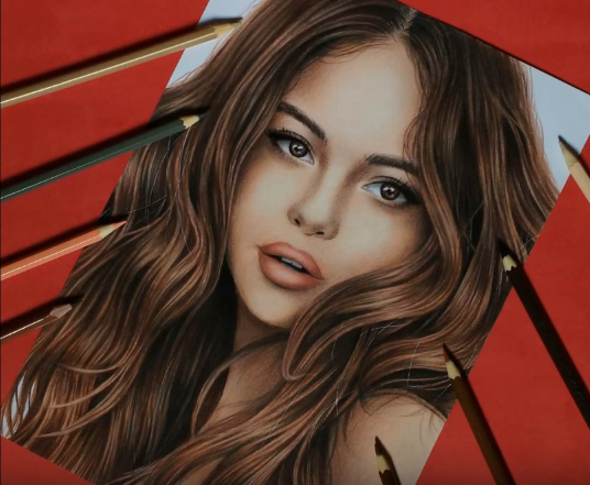 536x441 how to draw selena gomez step - Selena Gomez Cartoon Drawing