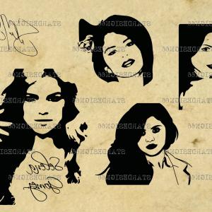 300x300 selena gomez famous person cartoon portreit soidergi - Selena Gomez Cartoon Drawing