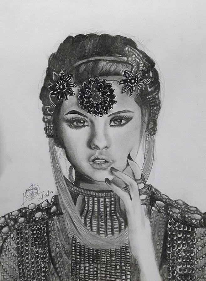 657x895 selena gomez drawing - Selena Gomez Drawing