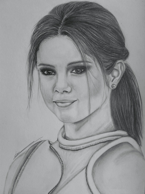 Selena Gomez Drawing at PaintingValley.com | Explore collection of ...