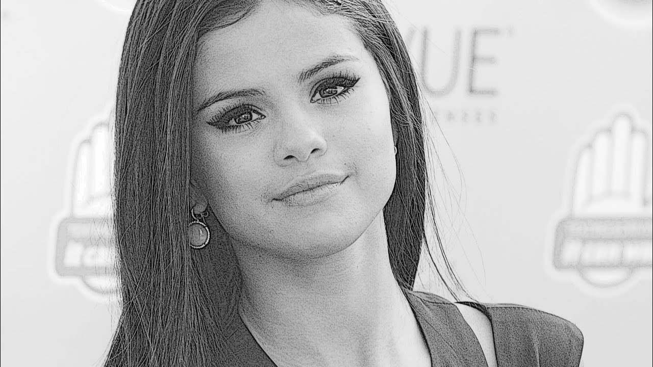 1280x720 How To Draw Selena Gomez - Selena Gomez Drawing Step By Step
