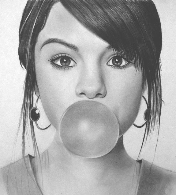 Selena Gomez Drawing Step By Step at PaintingValley.com | Explore ...