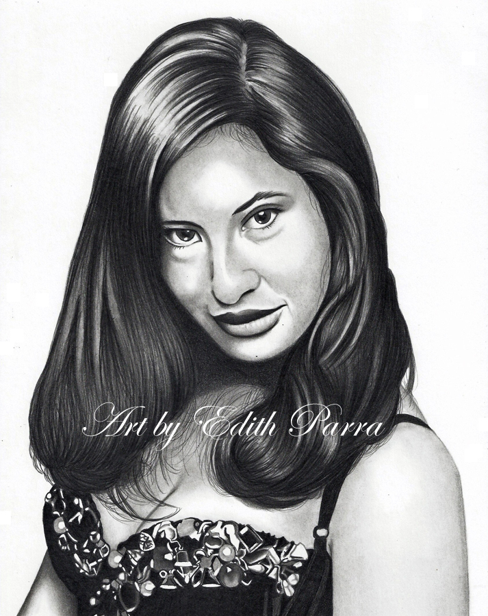 713x900 selena quintanilla perez edith parra exceptional portrait artist - Selena Quintanilla Drawing