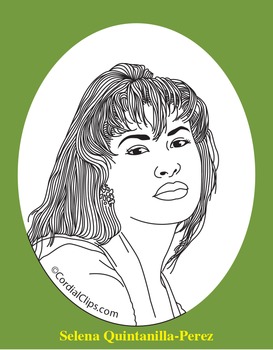 273x350 Selena Quintanilla Perez Realistic Clip Art, Coloring Page, And Poster - Selena Quintanilla Drawing