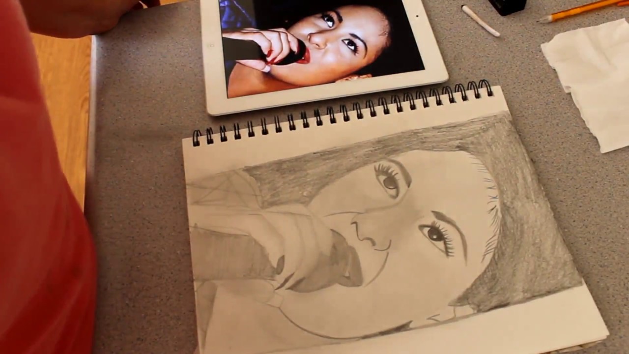 1280x720 drawing selena quintanilla singing - Selena Quintanilla Drawing