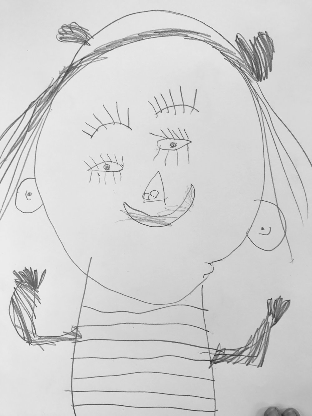 Автопортрет детский рисунок