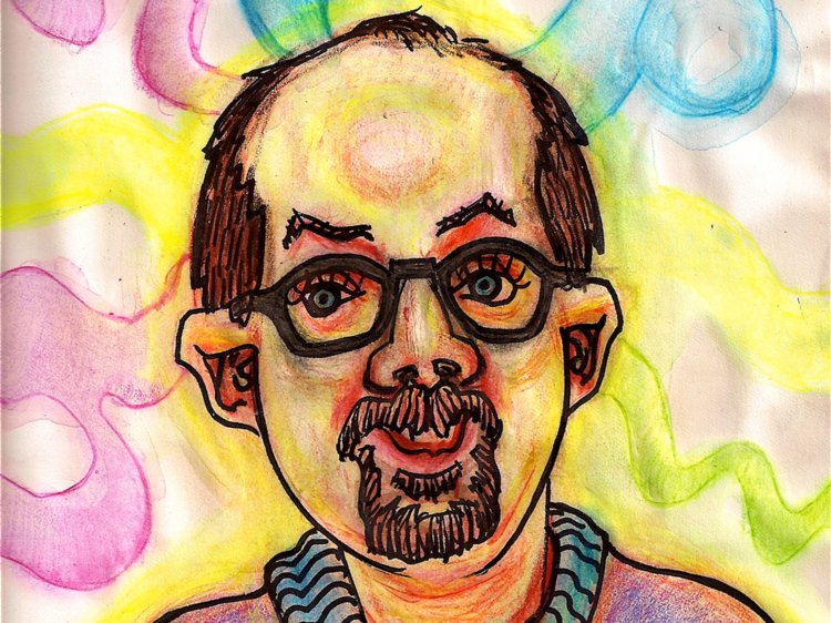 750x562 artist paints self portrait while on different drug every day - Self Drawing
