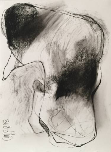 375x512 Charcoal Drawings For Sale Saatchi Art - Self Image Drawing