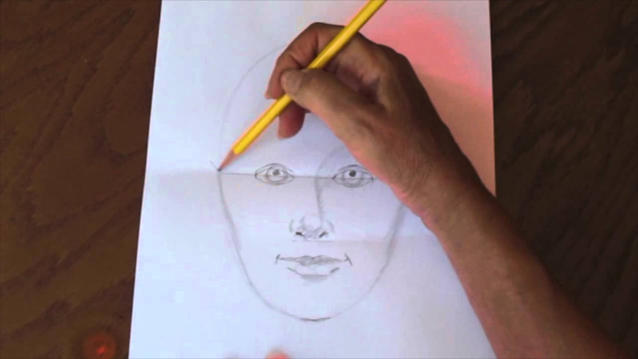 1280x720 How To Draw A Quick, Simple, And Easy Self Portrait - Self Image Drawing