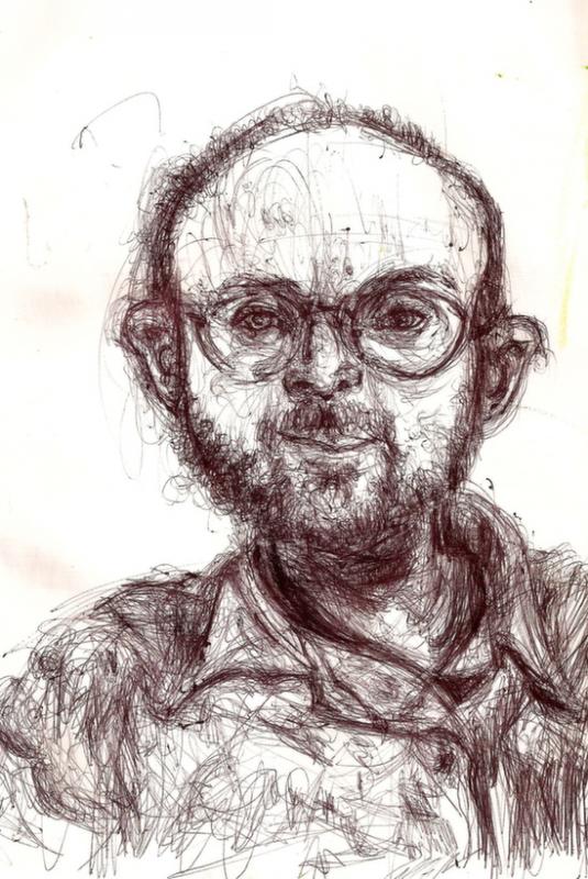 535x800 This Artist Drew Self Portraits On Different Drugs - Self Image Drawing