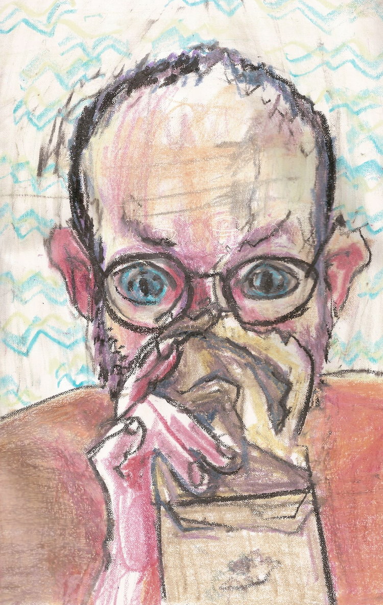 750x1185 artist paints self portrait while on different drug every day - Self Image Drawing