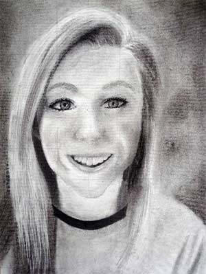 300x399 Charcoal Self Portrait Art Lesson - Self Portrait Drawing