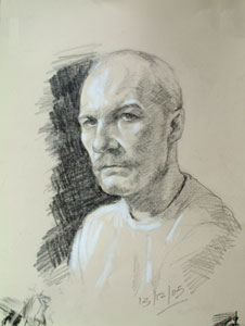 226x300 Self Portrait Drawing, December - Self Portrait Drawing