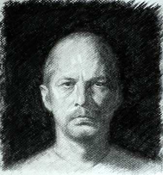 336x361 sight size self portrait drawing november - Self Portrait Drawing