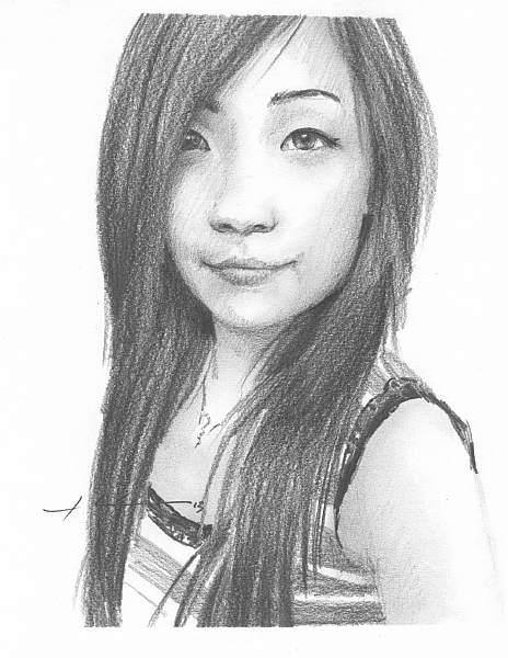 464x600 girlfriend selfie drawing - Selfie Drawing