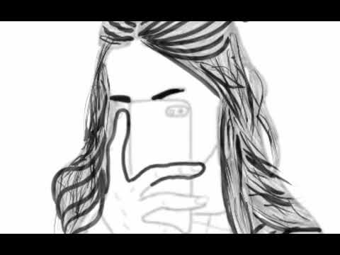 480x360 how to draw a girl taking a selfie - Selfie Drawing