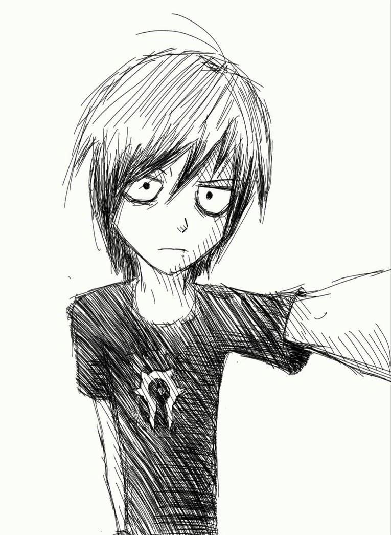 765x1045 selfie drawing - Selfie Drawing