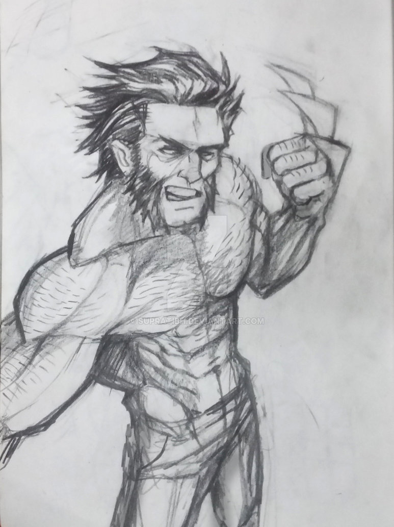 773x1033 wolverine selfie - Selfie Drawing