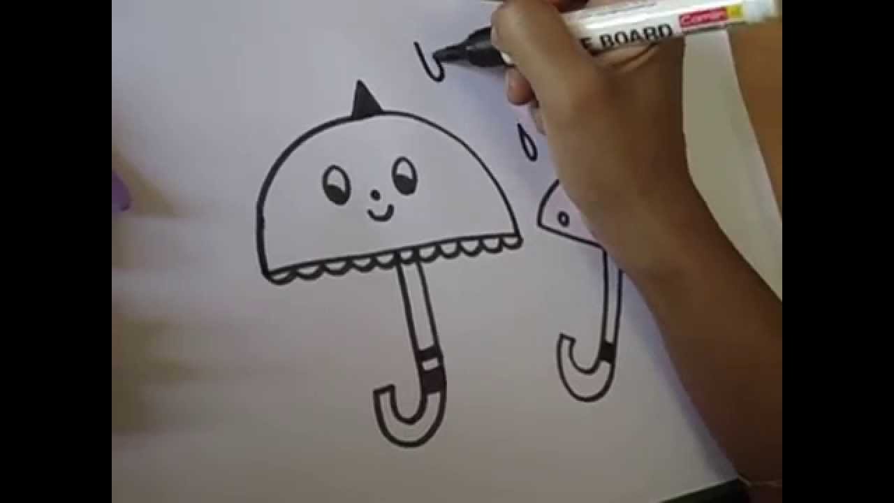 1280x720 drawing for kids,how to draw umbrella using semi circle - Semi Circle Drawing