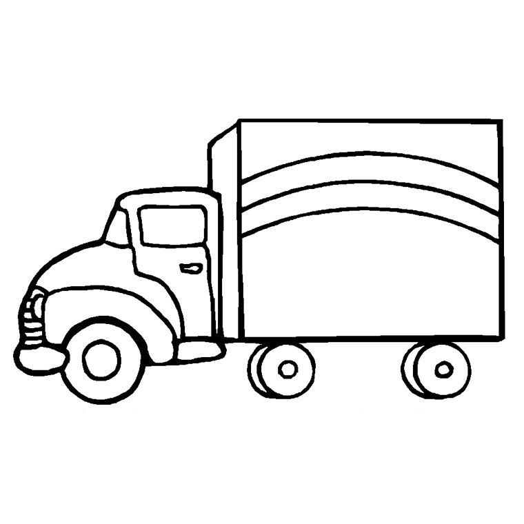 760x760 Semi Trailer - Semi Drawing