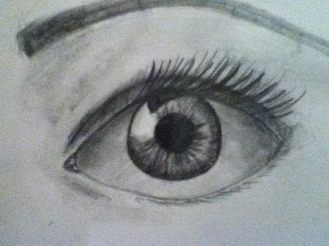 467x350 How To Draw A Semi Realistic Eye How To Draw An Eye Drawing - Semi Realistic Drawing