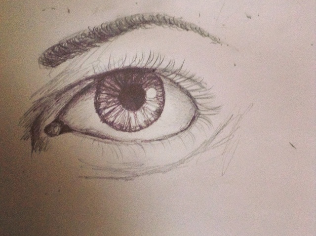 640x478 How To Draw A Semi Realistic Eye - Semi Realistic Drawing