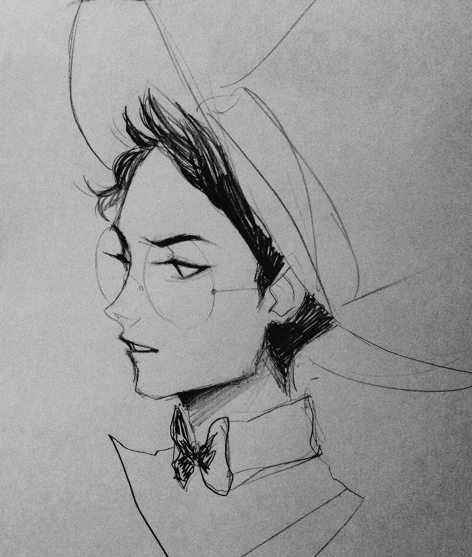 1550x1831 Woman Hat Glasses Semi Realistic Cartoon Young Animeart Art - Semi Realistic Drawing