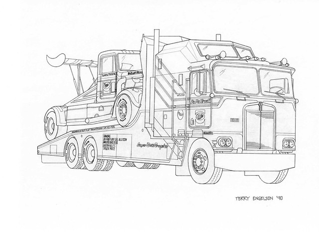 640x465 Images Of How To Draw A Semi Truck - Semi Truck Drawing