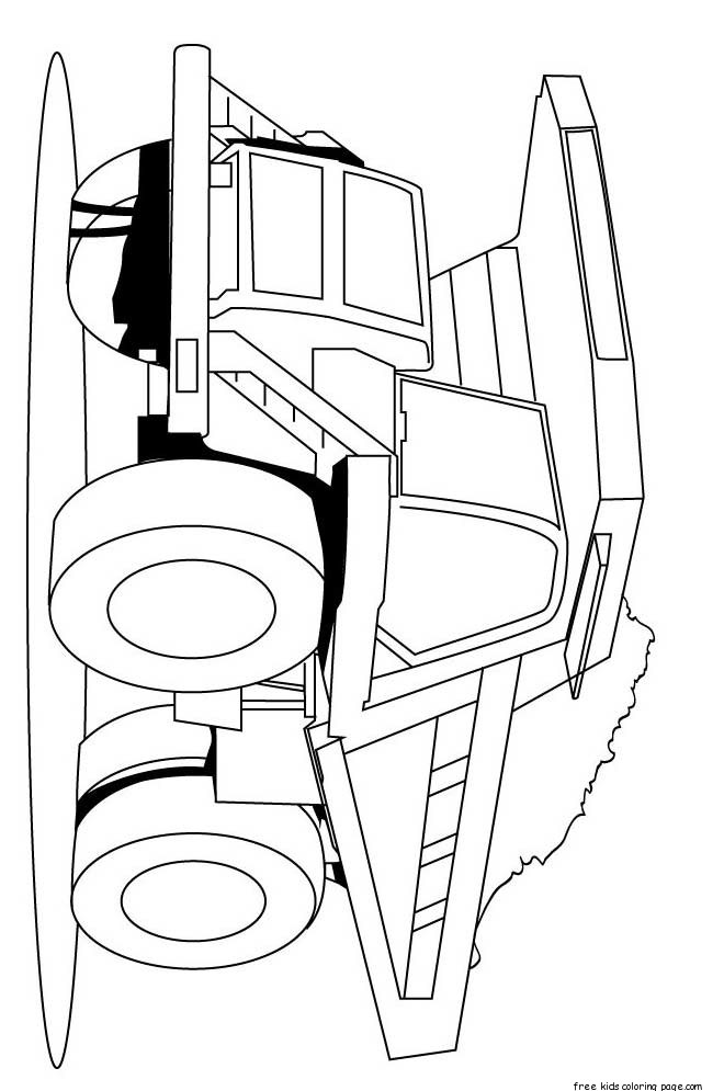 660x995 Semi Truck Coloring Pages Printable Drawing Semi Colouring Pages - Semi Truck Drawing