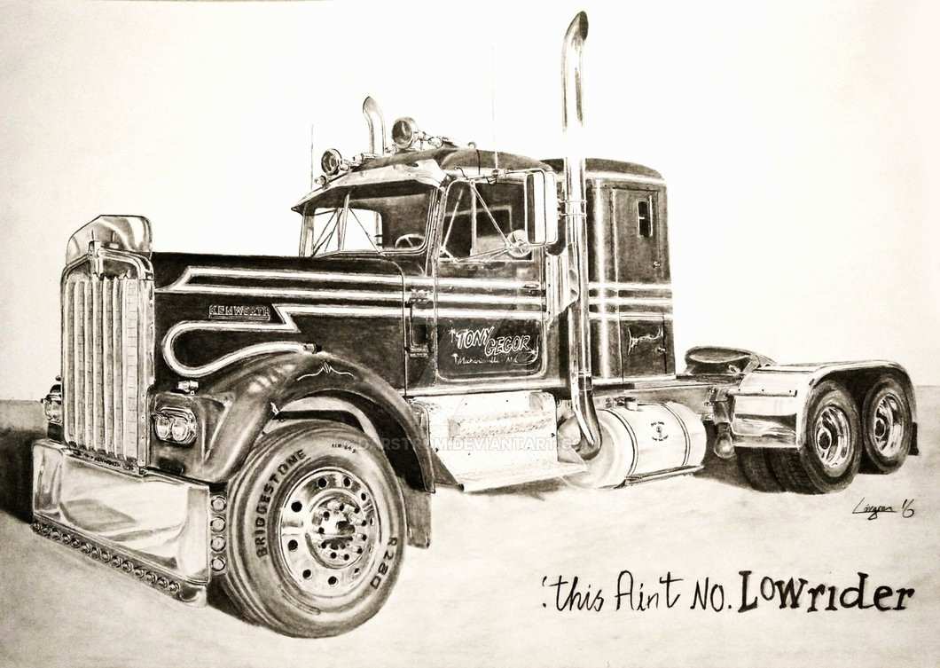 Semi Truck Drawing at Explore collection of Semi