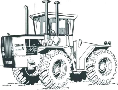 413x316 Semi Trailer Coloring Pages Semi Coloring Pages Truck Free Tractor - Semi Truck Line Drawing