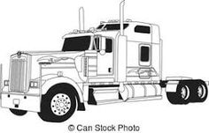 236x151 best semi truck drawings images big rig trucks, semi trucks - Semi Truck Line Drawing