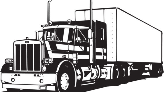 Semi Truck Outline Drawing At Explore Collection
