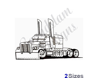 340x270 Semi Truck Etsy - Semi Truck Outline Drawing