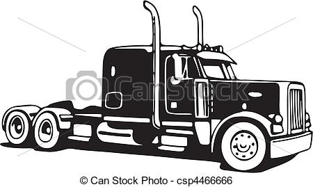450x269 Wheeler Drawings Semi Truck Outline Drawing Nlli Coloring - Semi Truck Outline Drawing