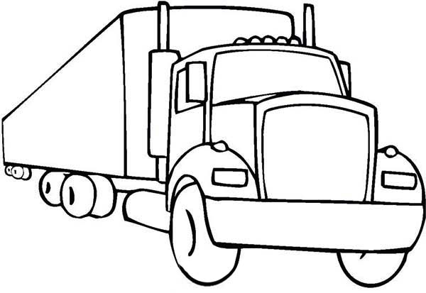 Free Free 272 Outline Semi Truck Svg SVG PNG EPS DXF File