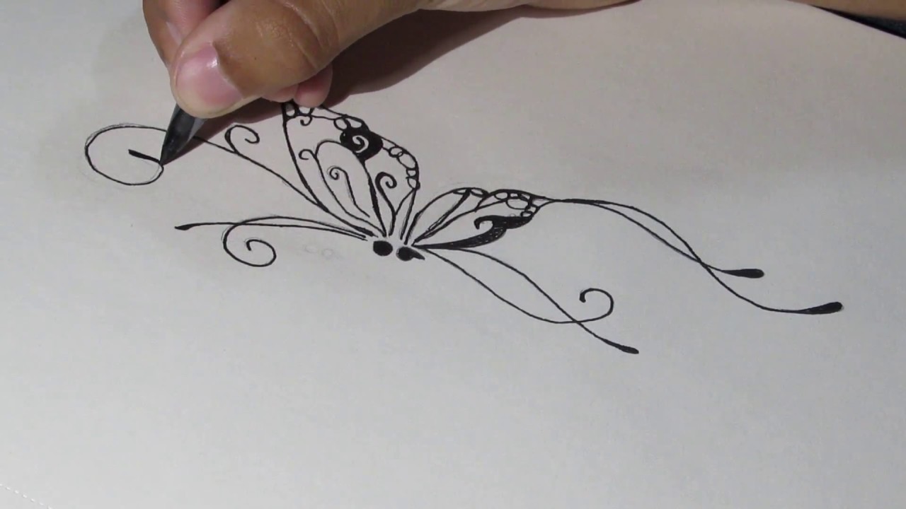 1280x720 Semicolon Butterfly - Semicolon Drawing