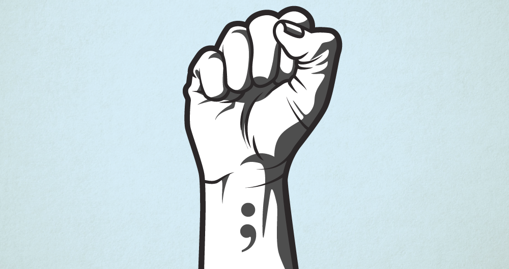 1000x530 Semicolon Tattoos Aren't A Trend They're A Symbol Of A Silent - Semicolon Drawing